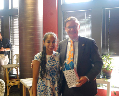 Anjali Chadha with Mr. Sam Corbett of FutureUp